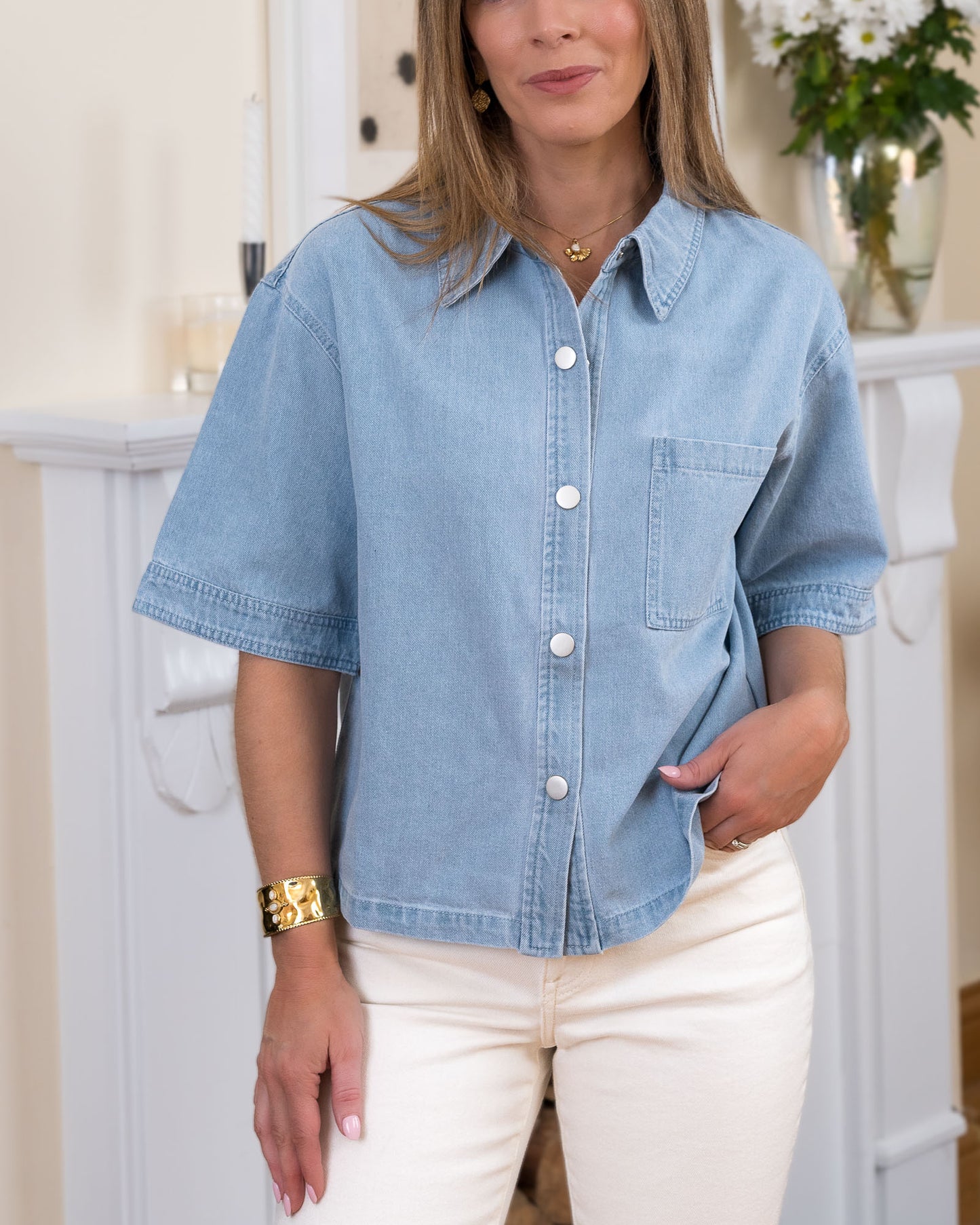 Light Denim Jonas blouse