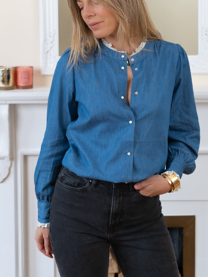 Denim Michelle Blouse