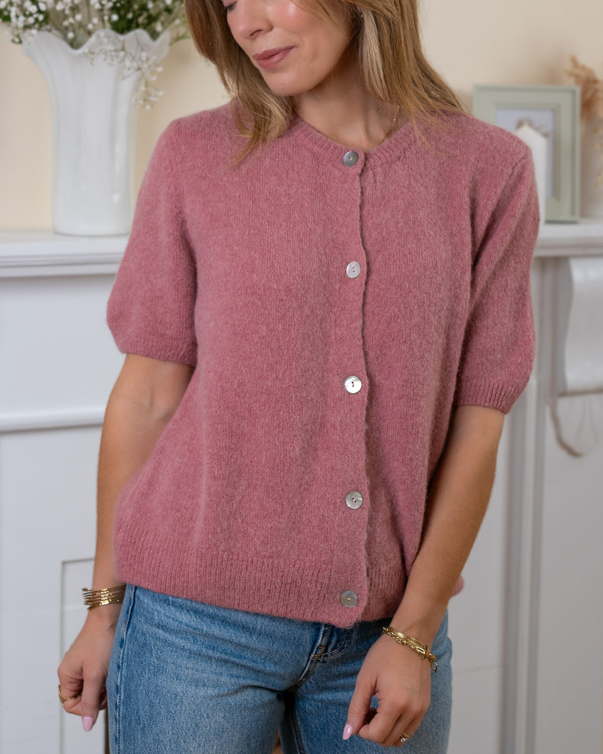 Dusty Pink Anna Cardigan
