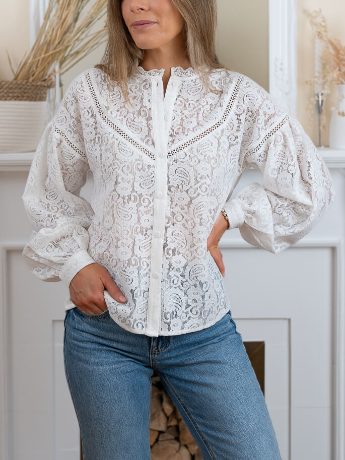 Ecru Amanda Blouse