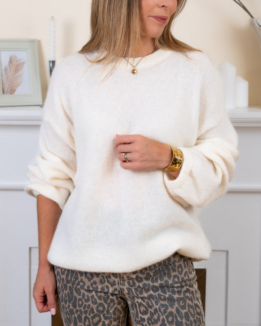 Soft Cream Adele Alpaca Jumper