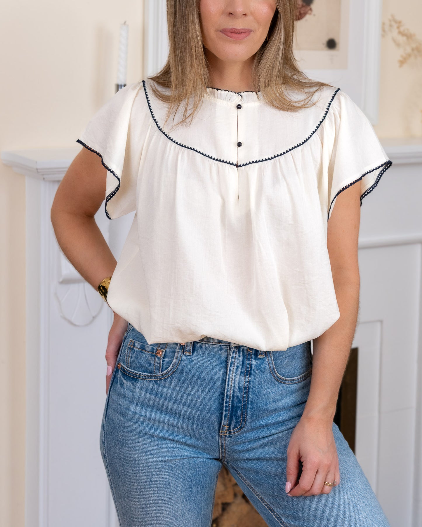 Ecru Denise Blouse