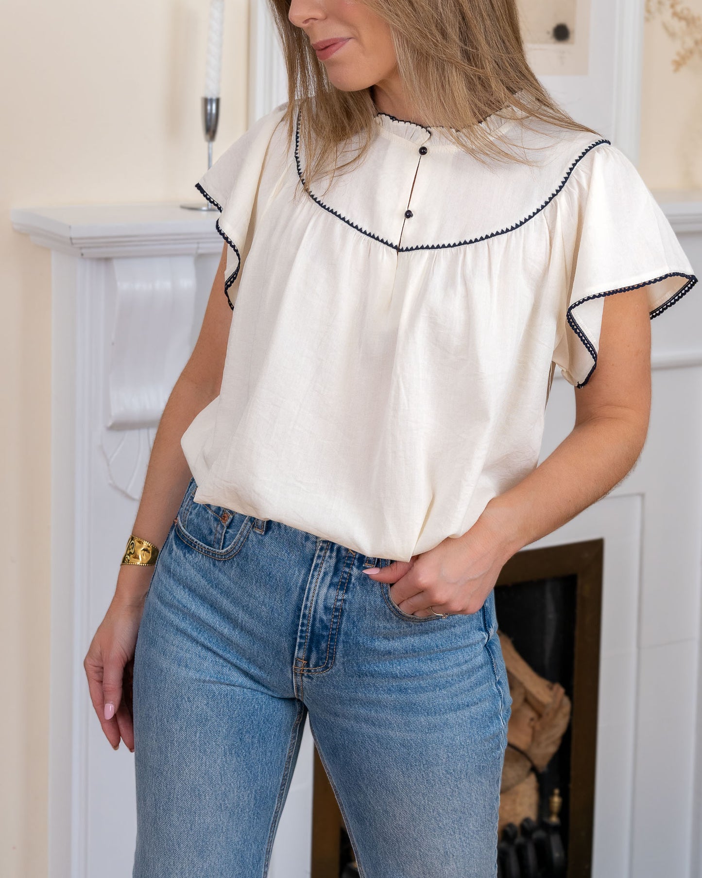 Ecru Denise Blouse