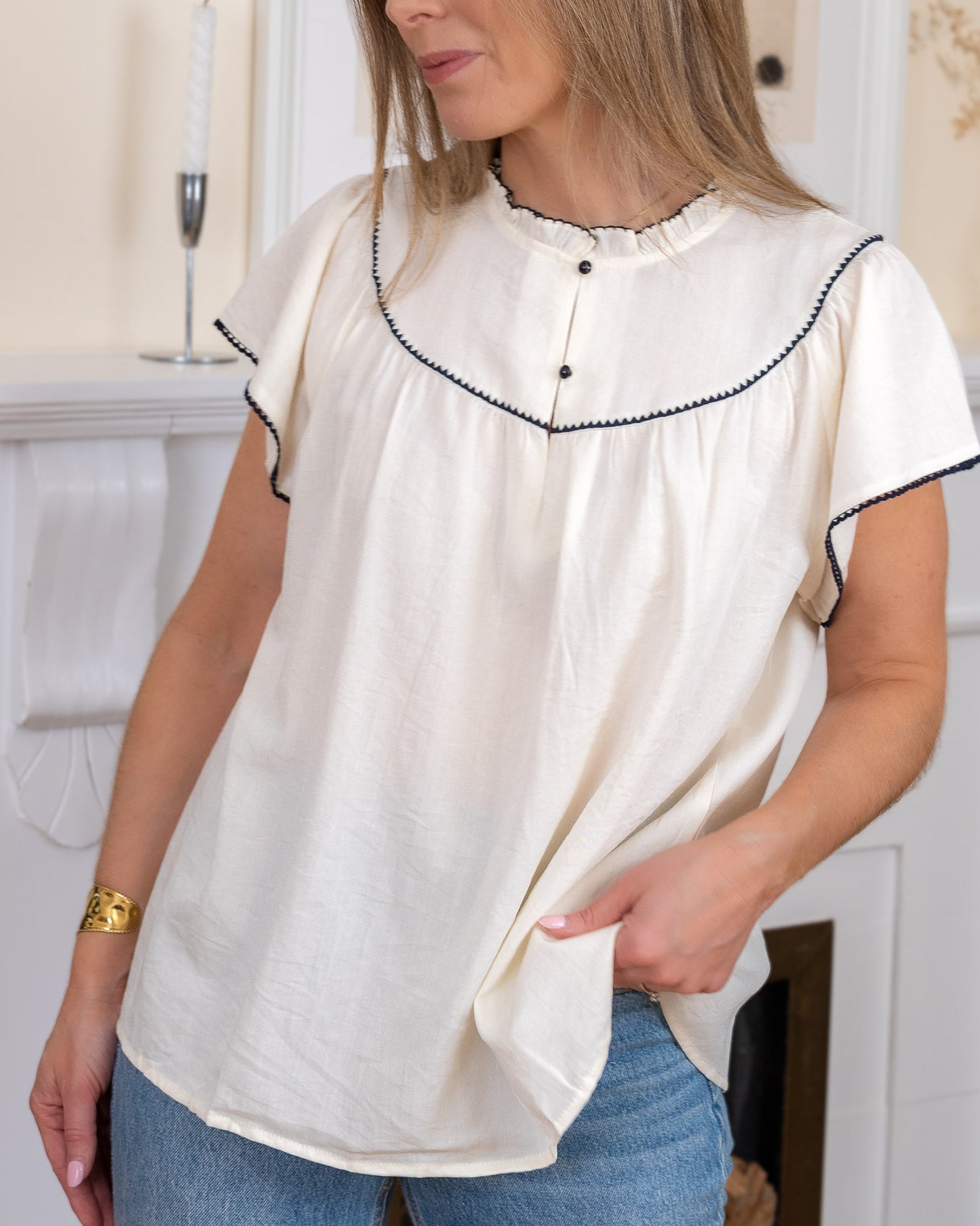 Ecru Denise Blouse