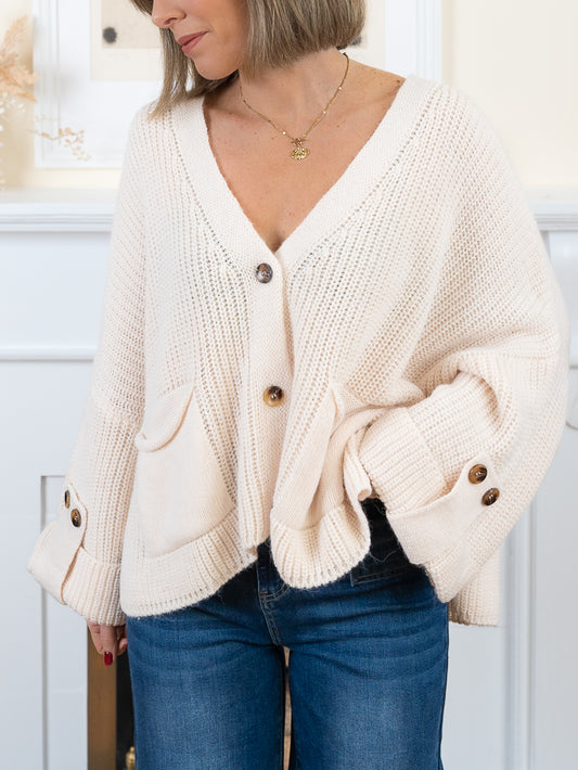 Ecru Dylan Cardigan