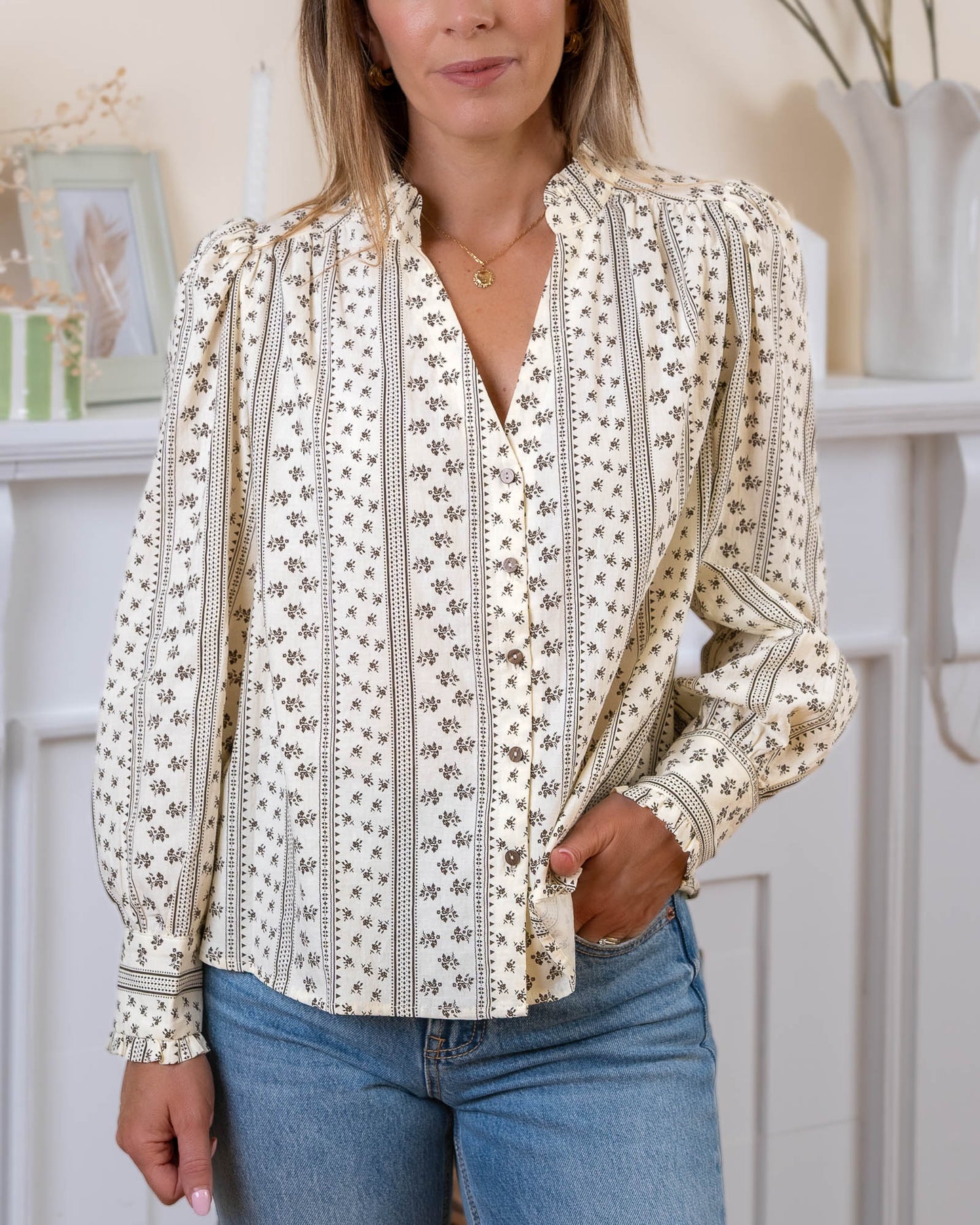 Ecru Elina Blouse