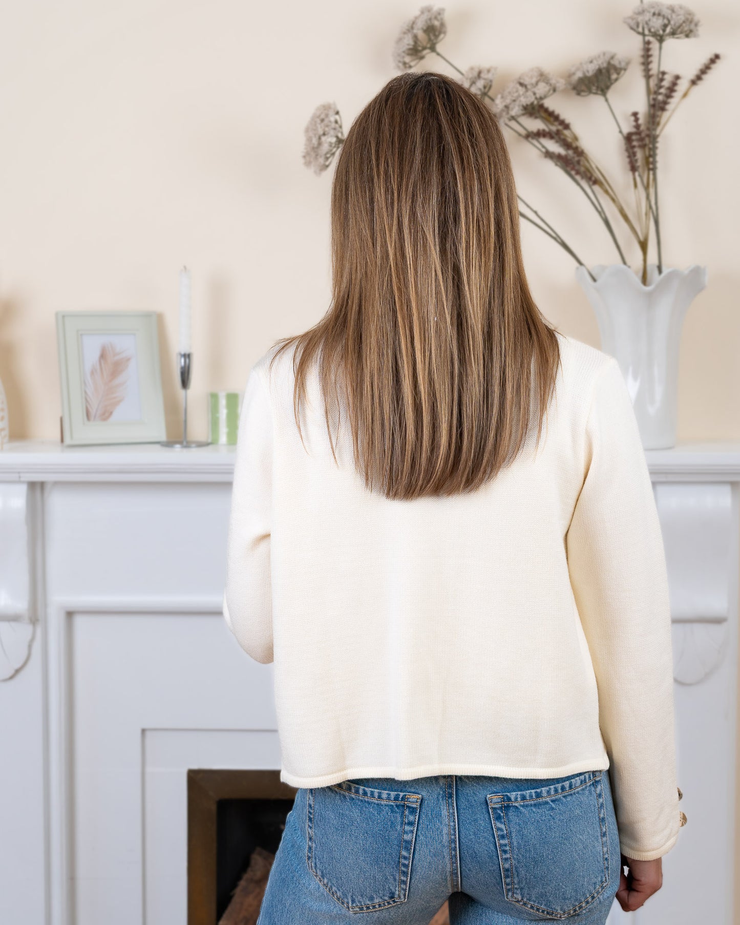 Ecru Fiona Cardigan