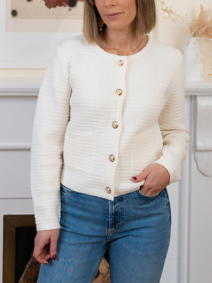 Ecru Gabriel Cardigan