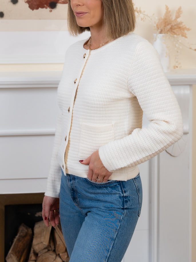 Ecru Gabriel Cardigan