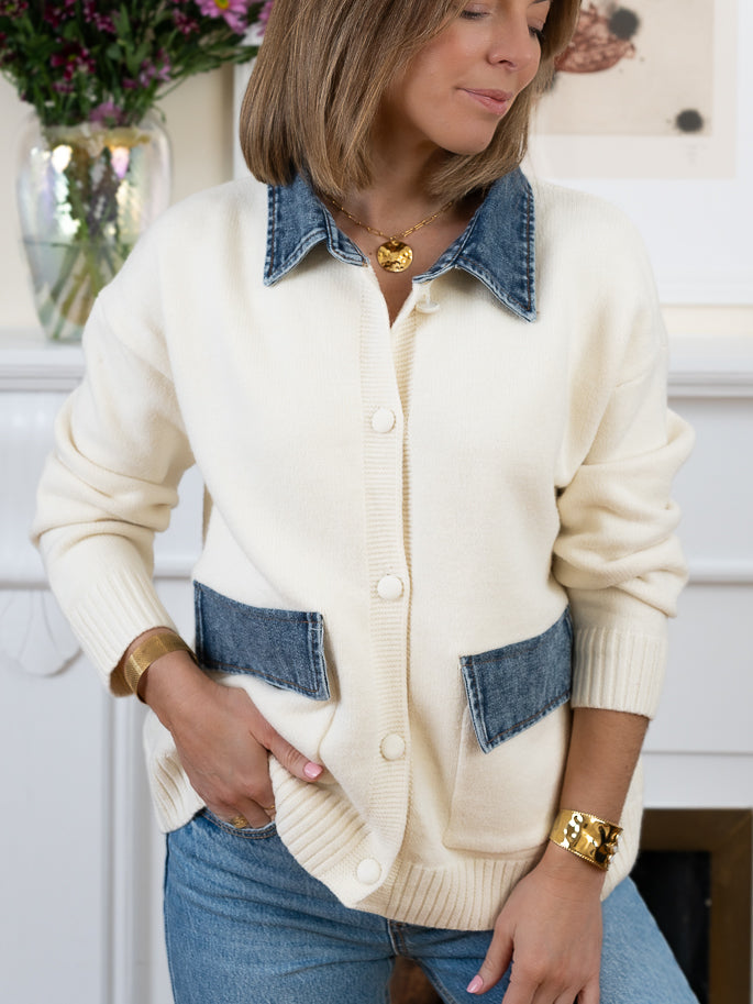 Ecru Sadie Cardigan