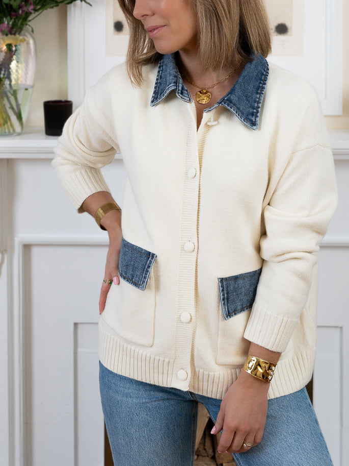 Ecru Sadie Cardigan