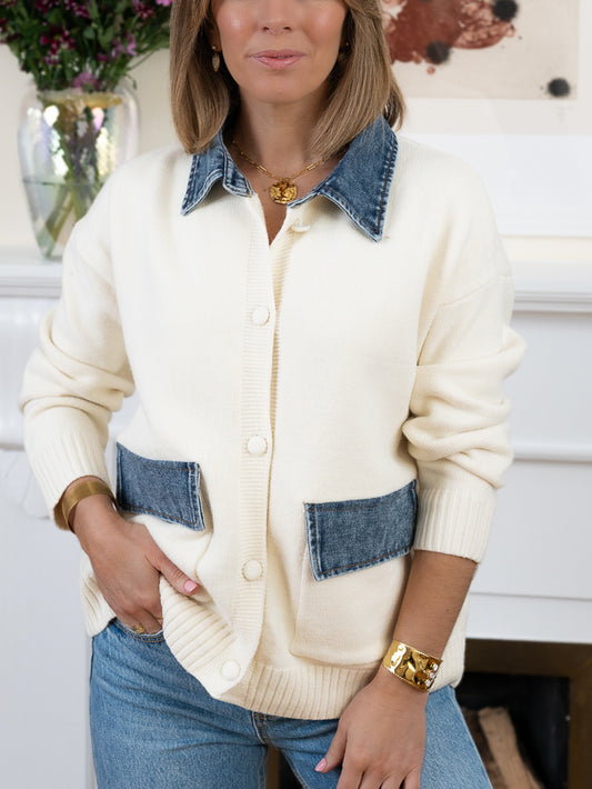 Ecru Sadie Cardigan