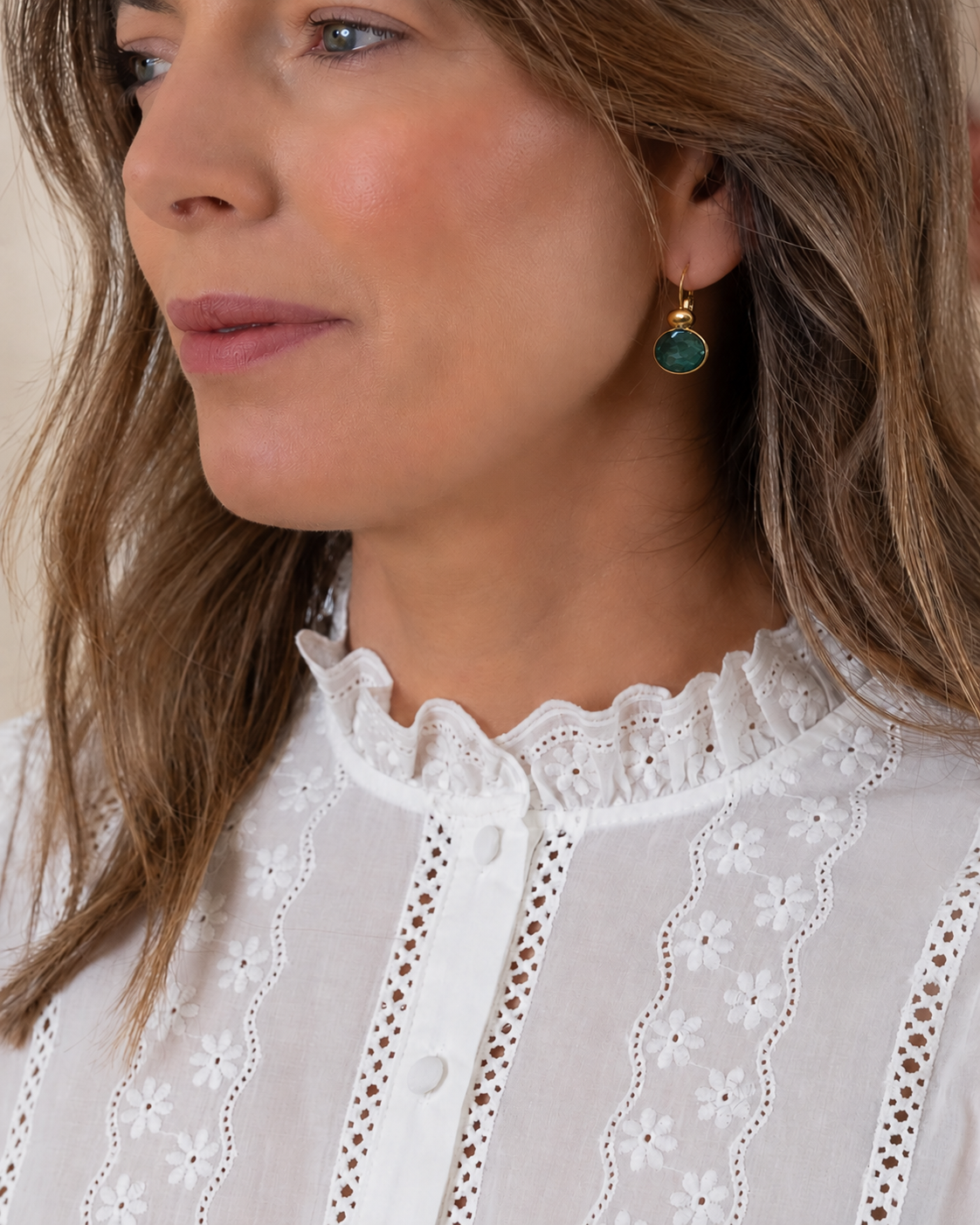 Emerald Green Vivine Earrings