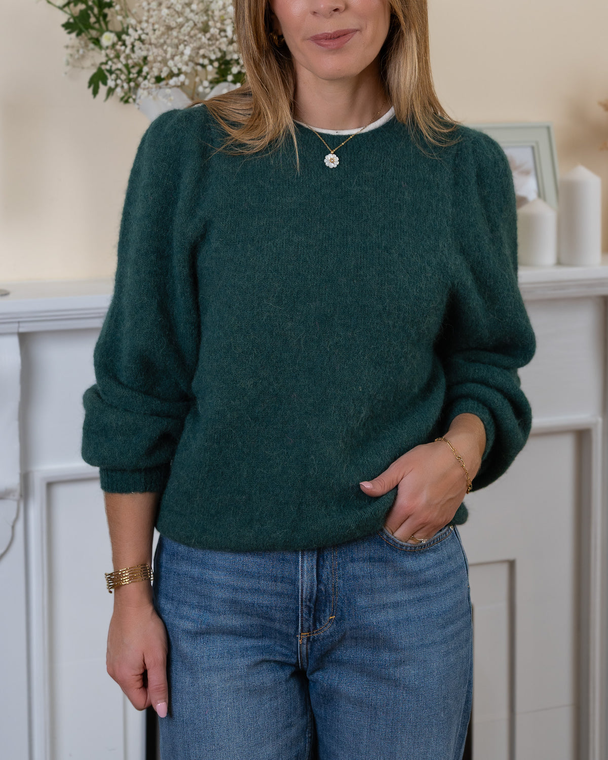 Forest Green Alpaca Jumper