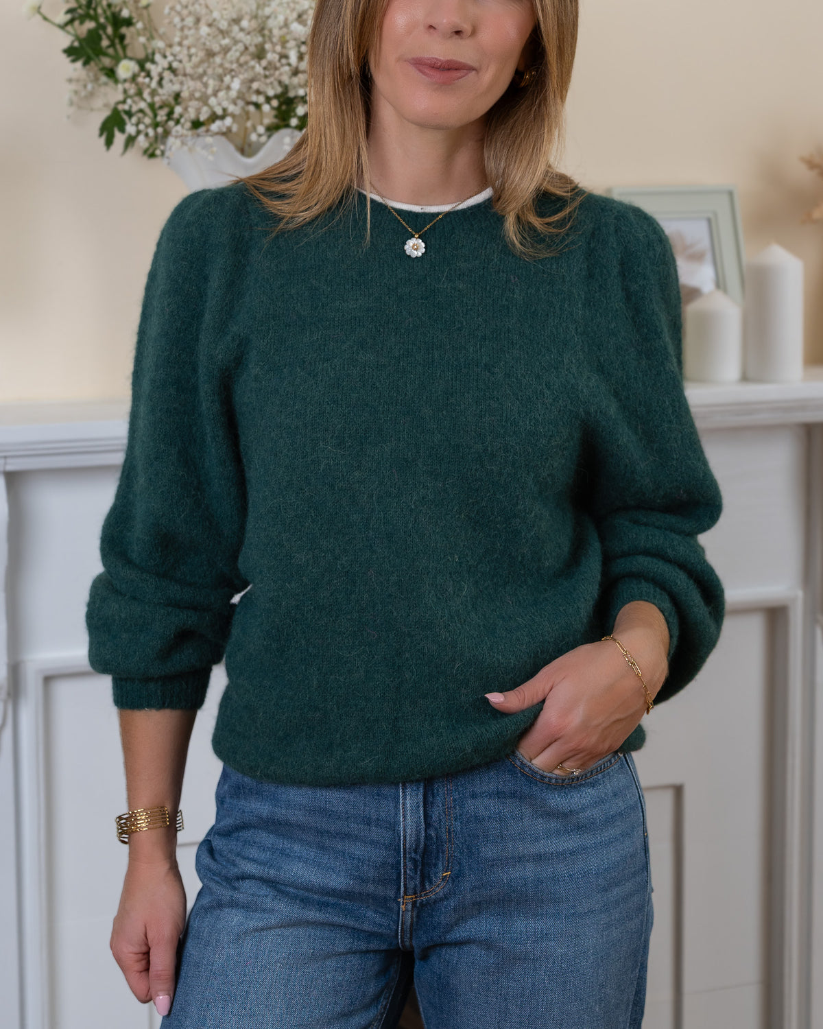 Forest Green Alpaca Jumper