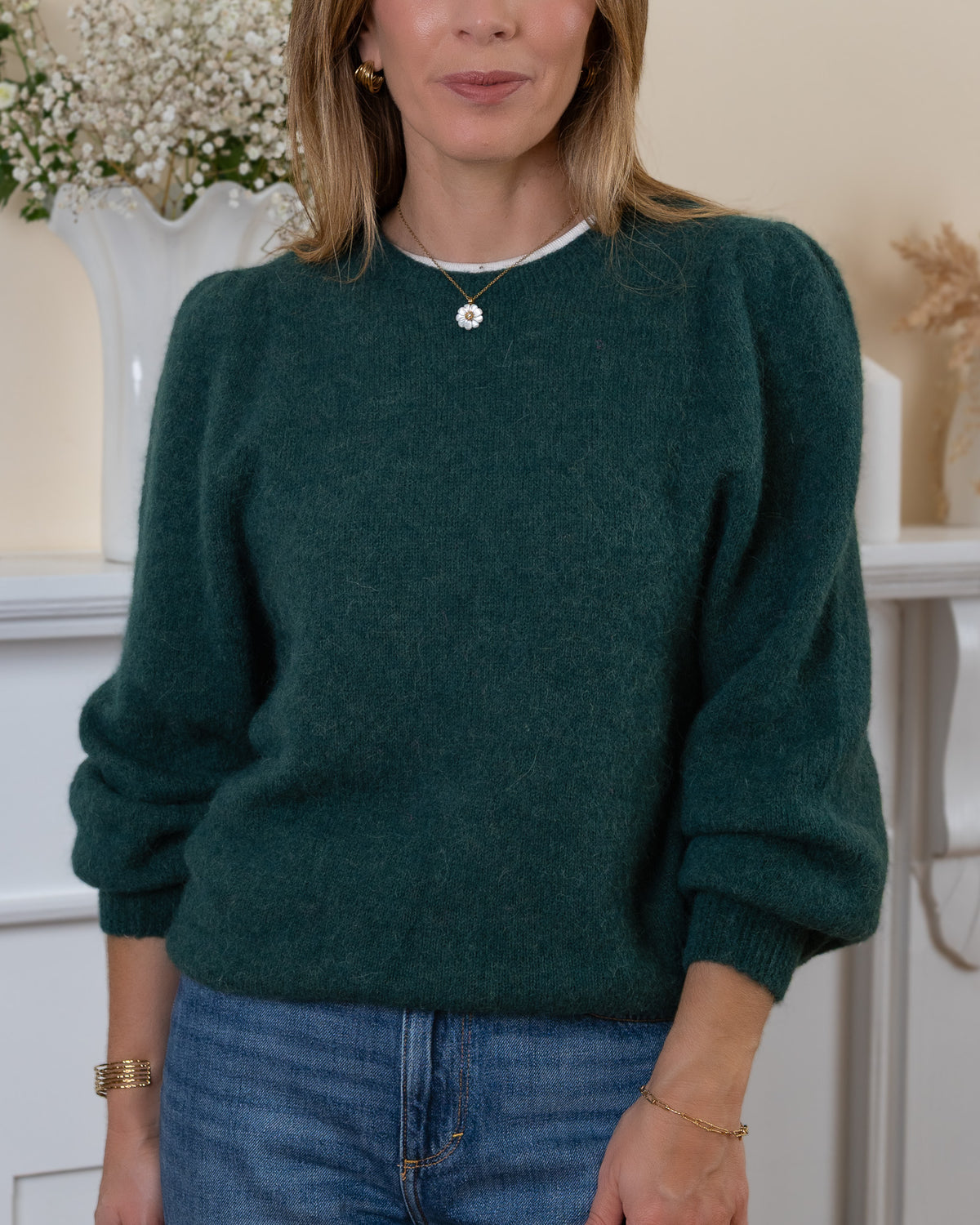 Forest Green Alpaca Jumper