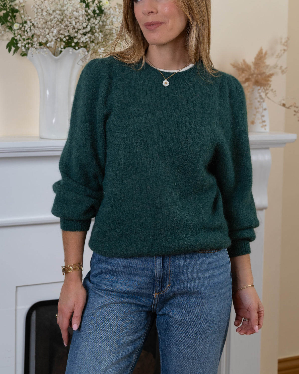 Forest Green Alpaca Jumper