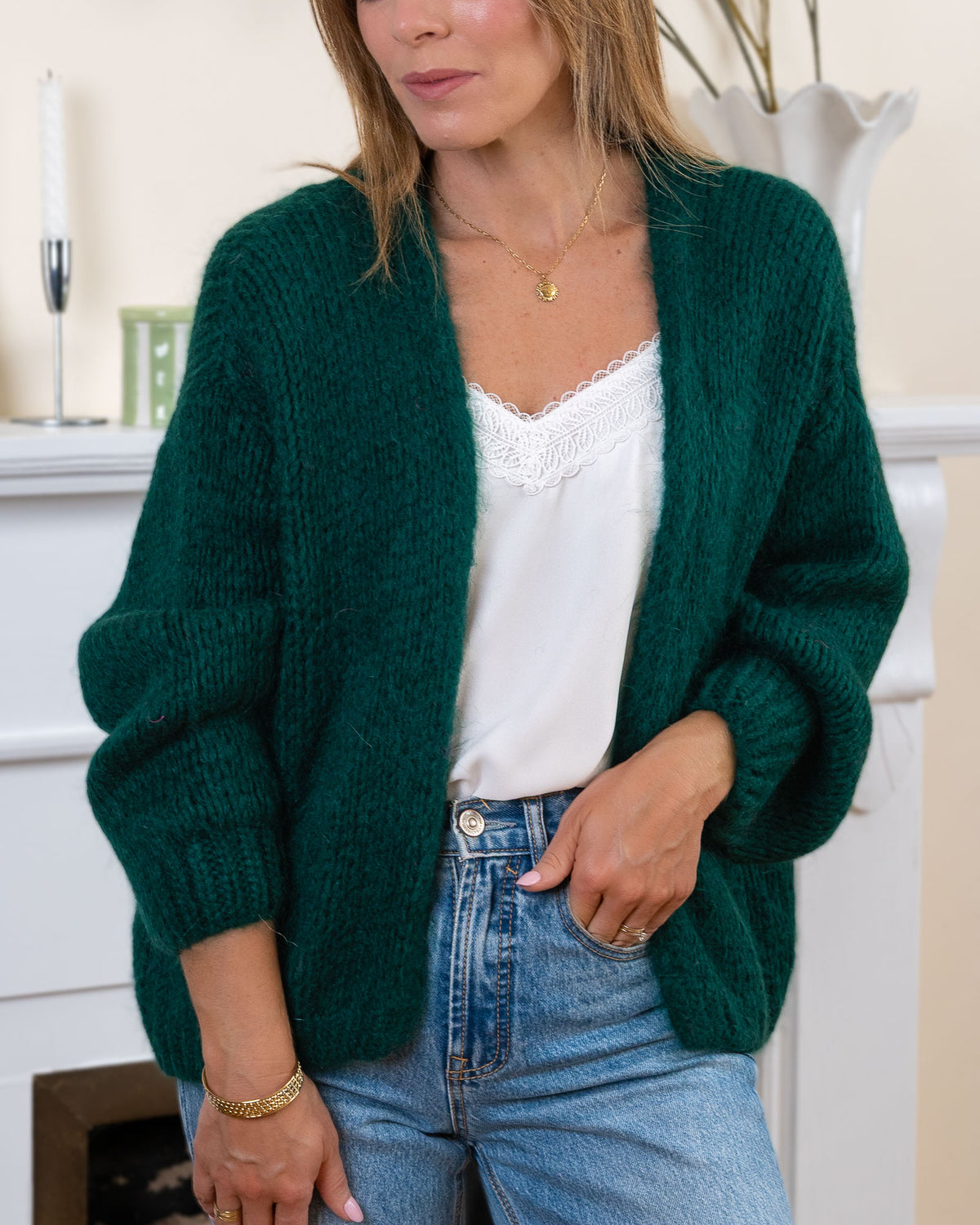 Forest Green Audrey Cardigan
