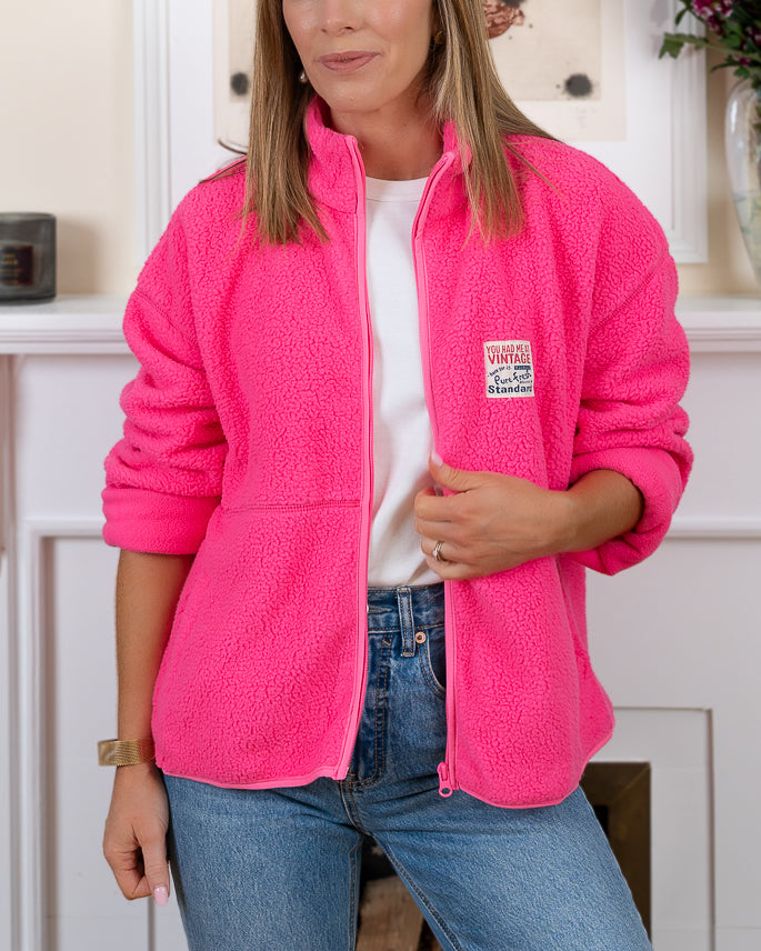 Fuchsia Sandy Fleece