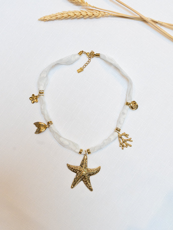 Golden Star fish necklace