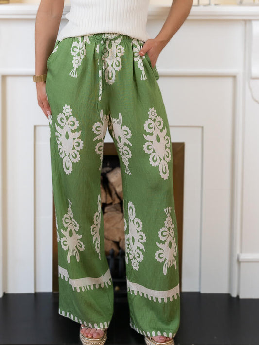 Green Odessa Trousers