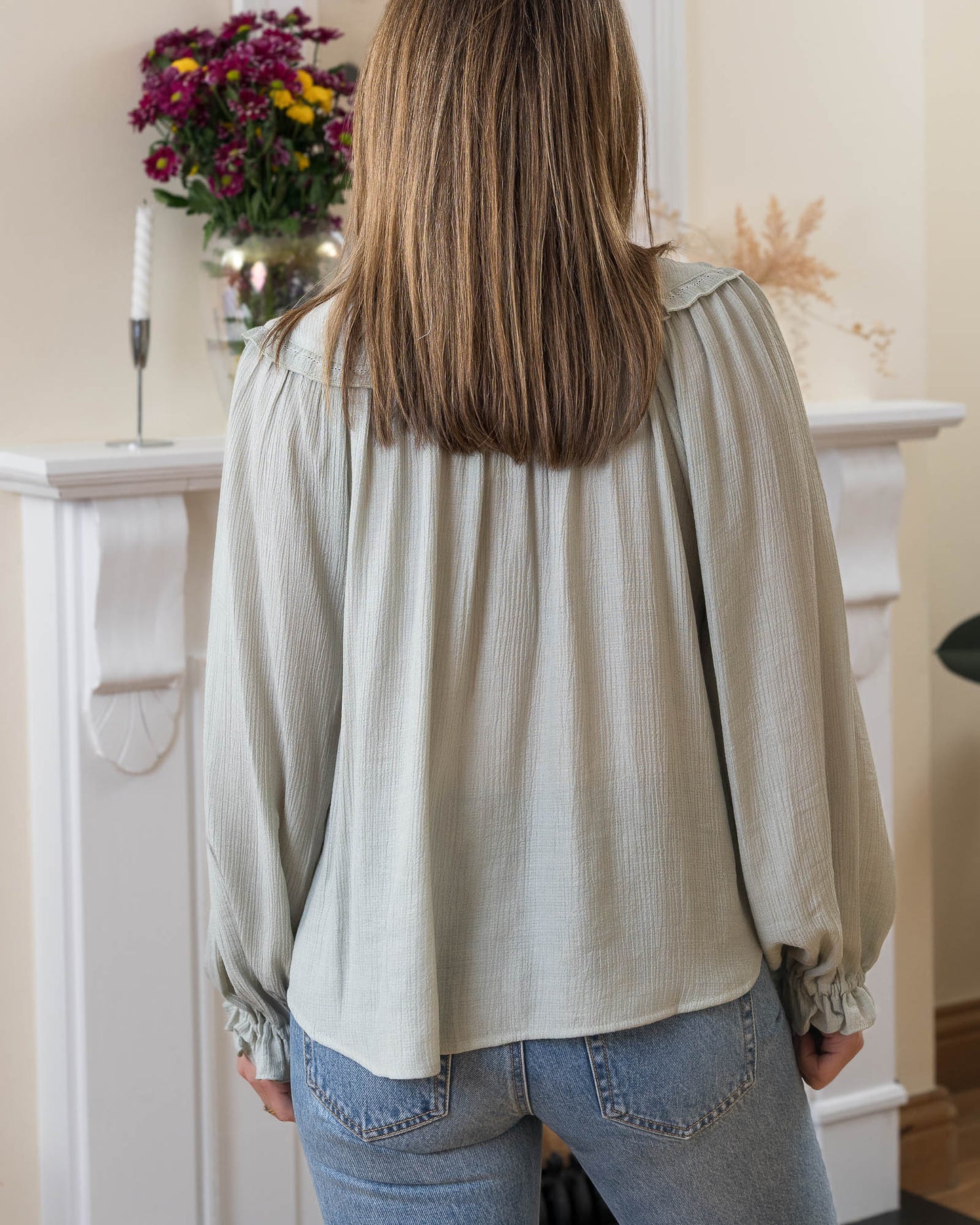 Green Alba Blouse