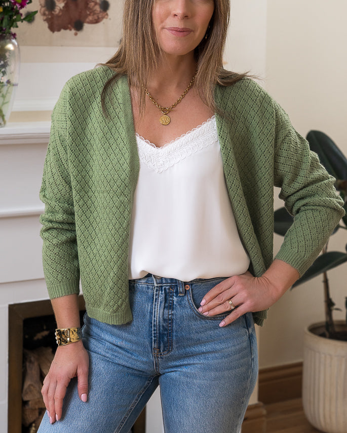 Green Martha Cardigan