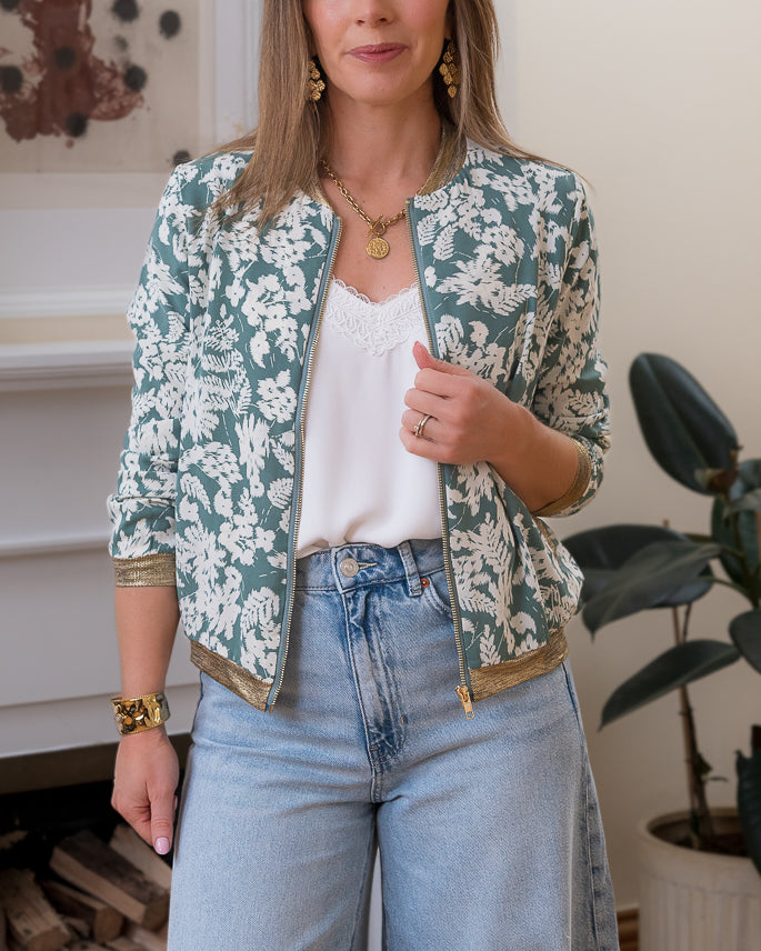 Green Tokyo bomber jacket