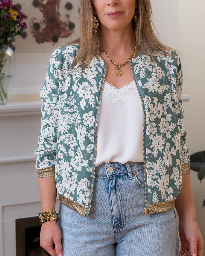 Green Tokyo bomber jacket