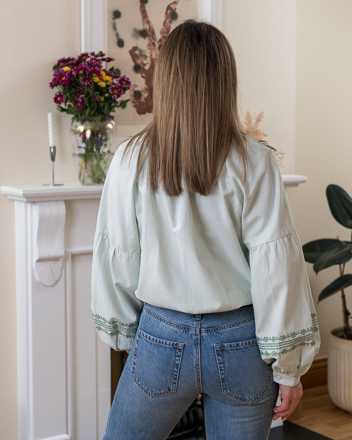 Green Irene blouse