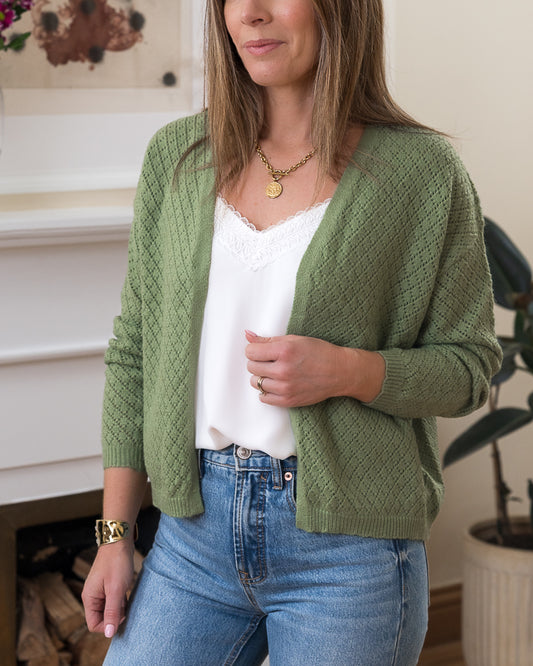 Green Martha Cardigan