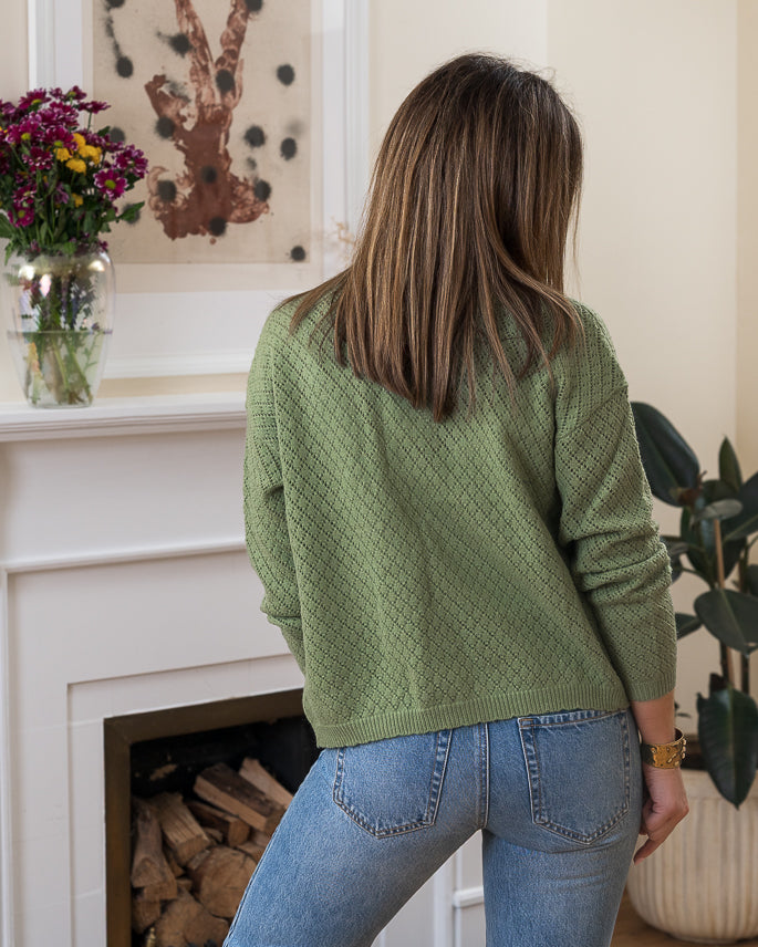 Green Martha Cardigan