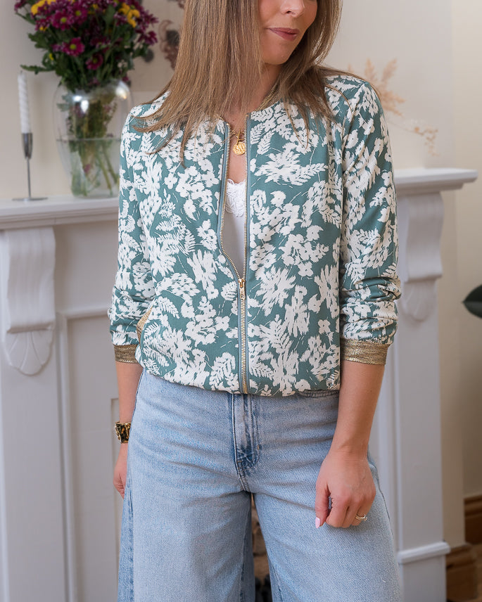 Green Tokyo bomber jacket