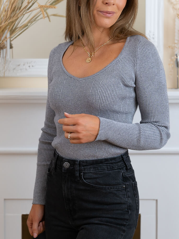 Grey Michelle top