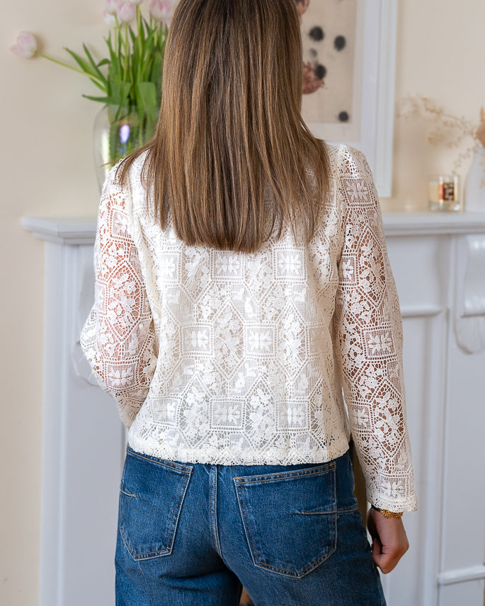 Ivory Lace Lucca Blouse