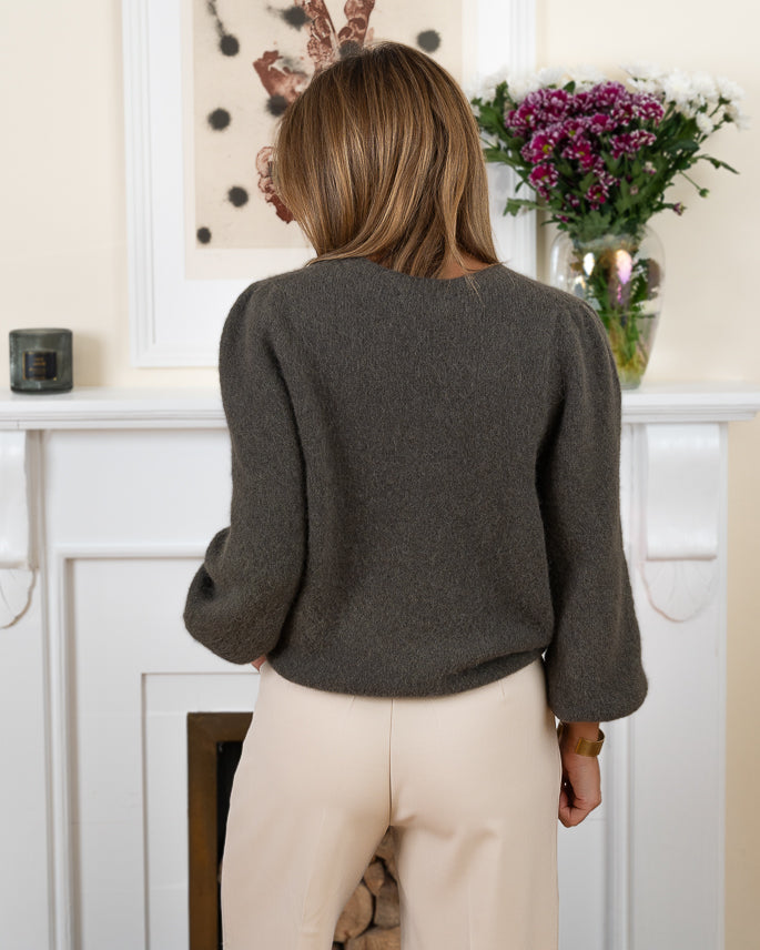 Khaki Alpaca Jumper
