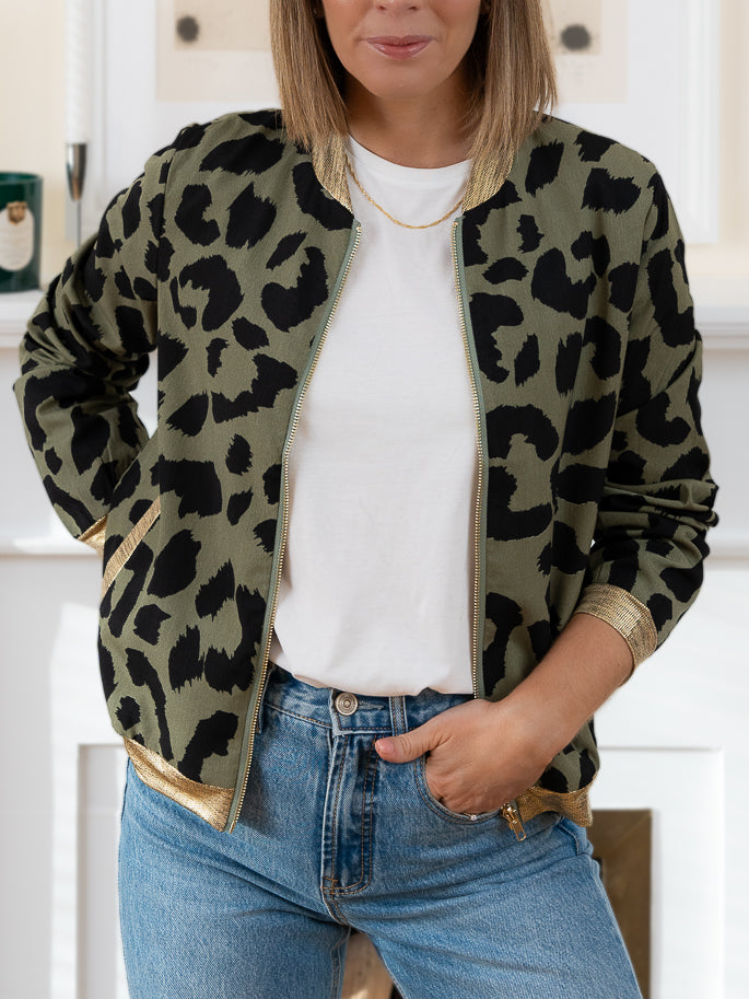 Khaki Brooklyn Bomber Jacket