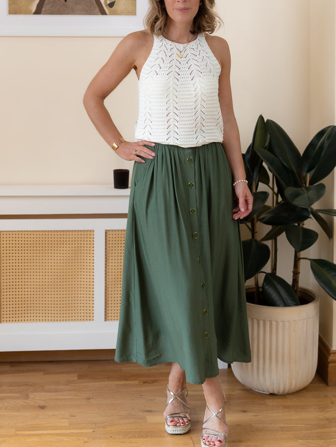 khaki Harriet Skirt