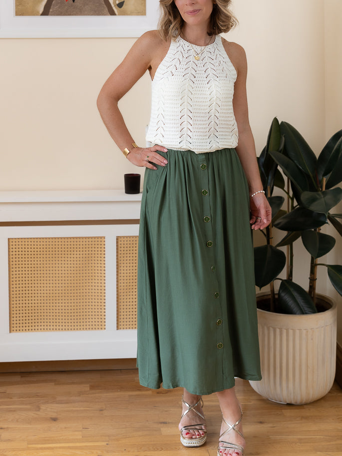 khaki Harriet Skirt