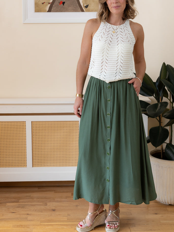 khaki Harriet Skirt