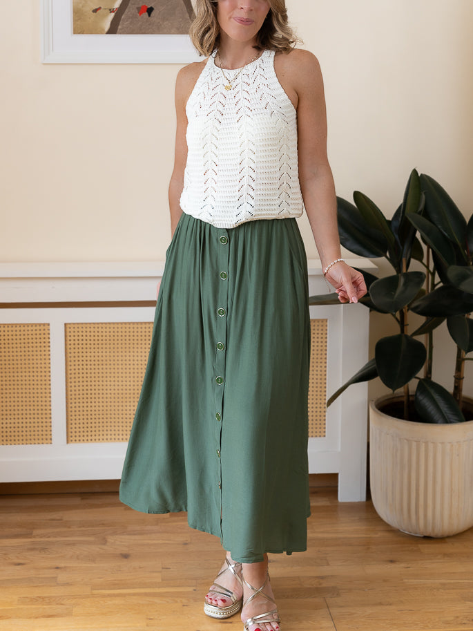 khaki Harriet Skirt