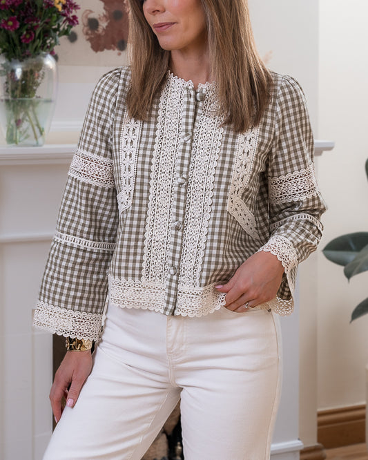 Khaki Jade Blouse