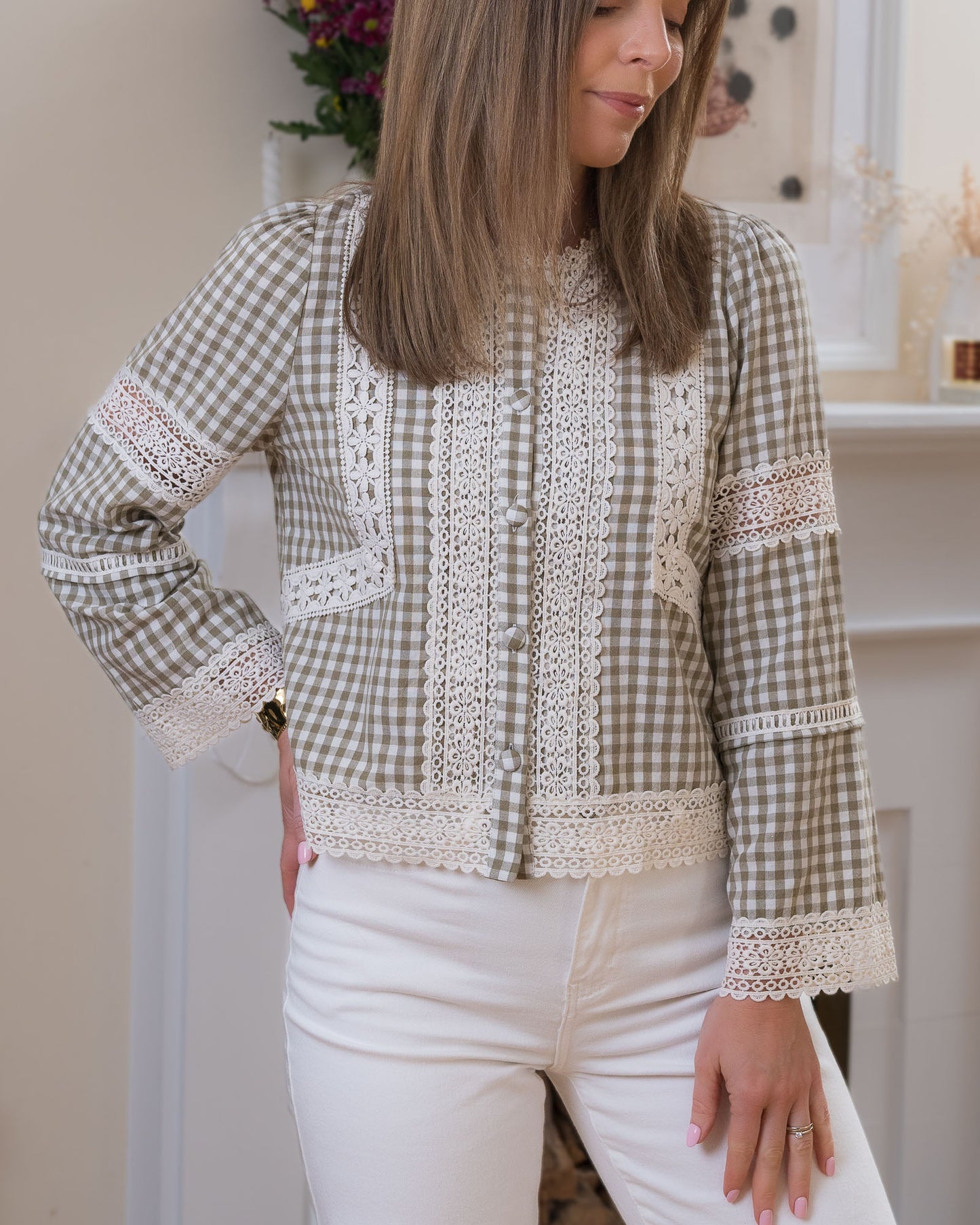 Khaki Jade Blouse