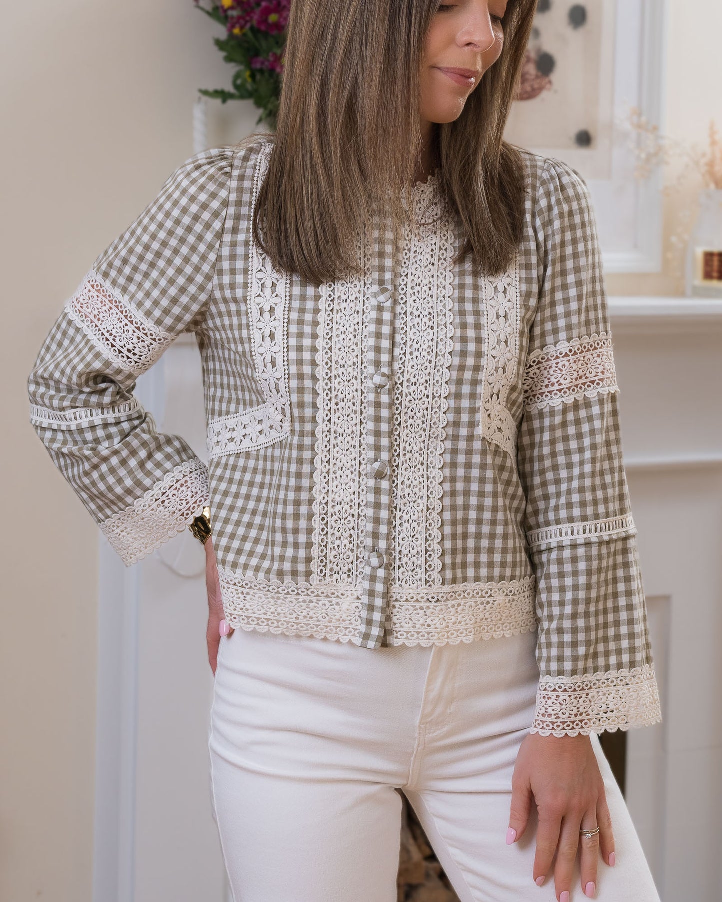 Khaki Jade Blouse