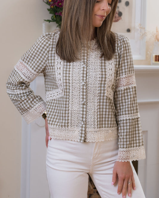 Khaki Jade Blouse