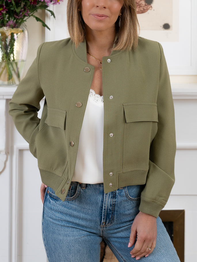 Khaki Beatrice Bomber