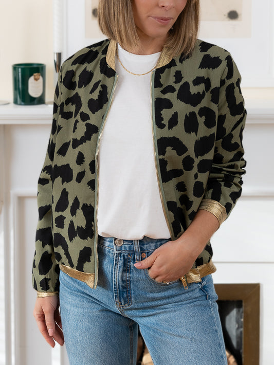 Khaki Brooklyn Bomber Jacket