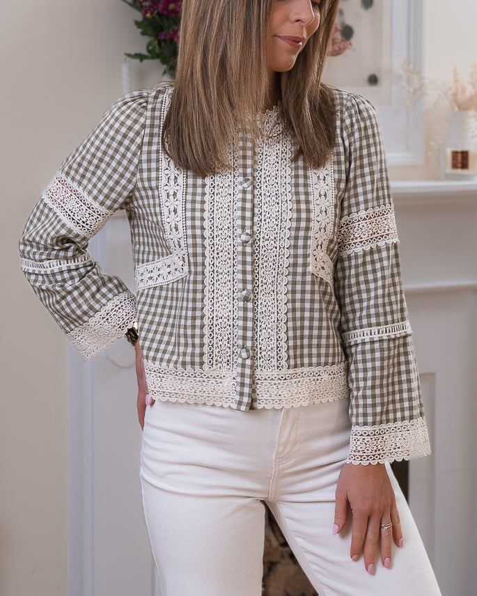 Khaki Jade Blouse