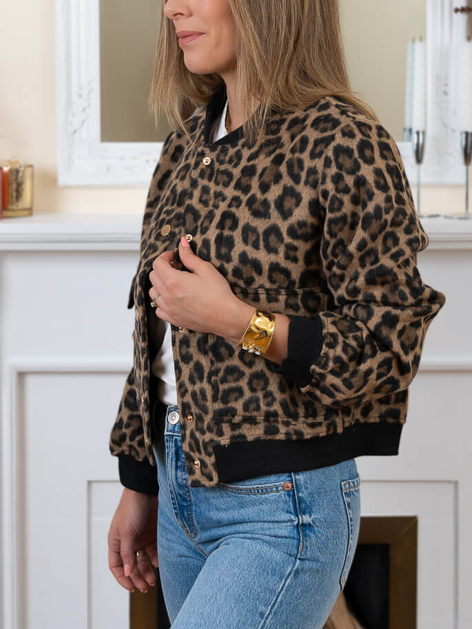 Leopard Bomber Jacket