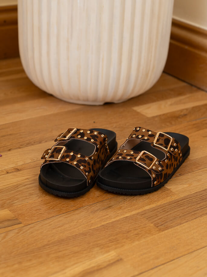 Leopard Sandals